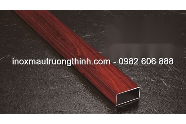 Ống hộp inox màu trơn - đỏ