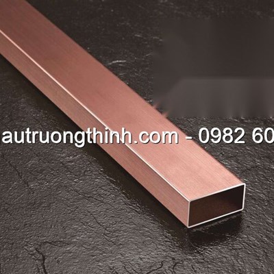 Ống hộp inox màu trơn - hồng