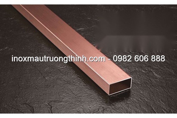 Ống hộp inox màu trơn - hồng