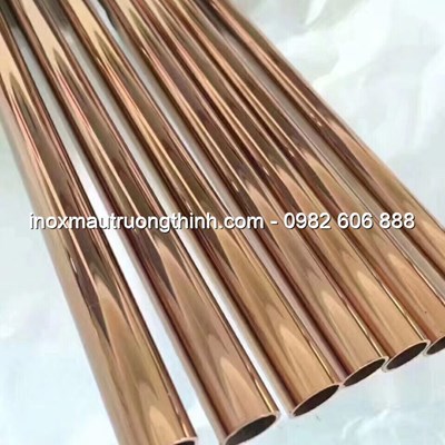 Ống tròn mạ vàng 8K