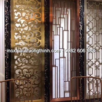 Vách ngăn inox màu