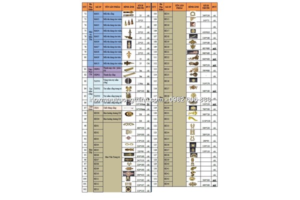 Catalogue phụ kiện