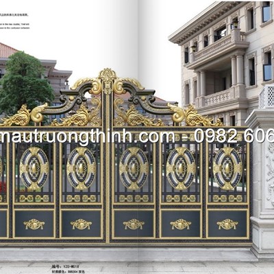 cổng inox màu
