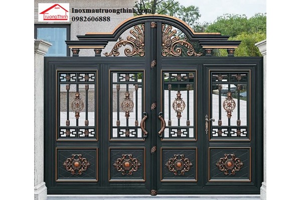 Inox 304 mẫu cổng inox 4 cánh đẹp nhất